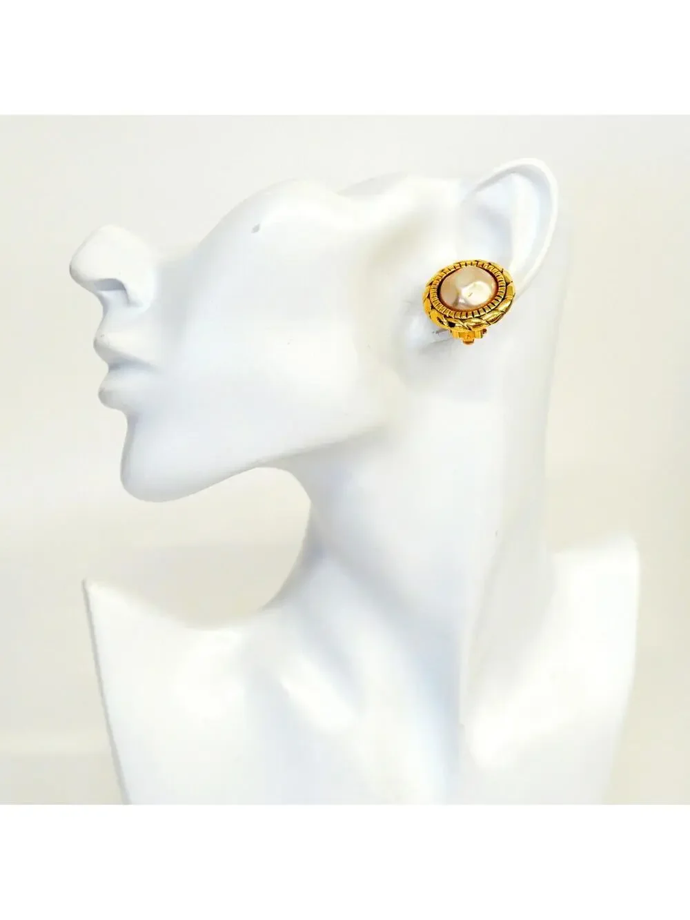 Chanel Clip-On Earrings Pearl #357820C47B